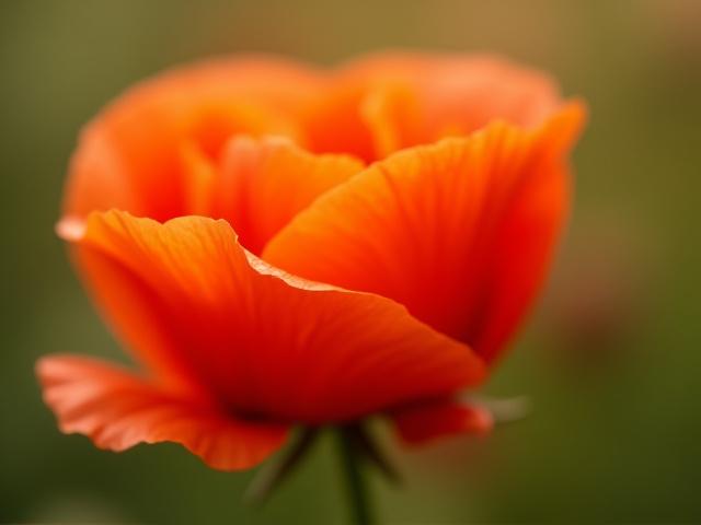 Reference photo of a delicate poppy flower in full bloom, showing intricate petal details